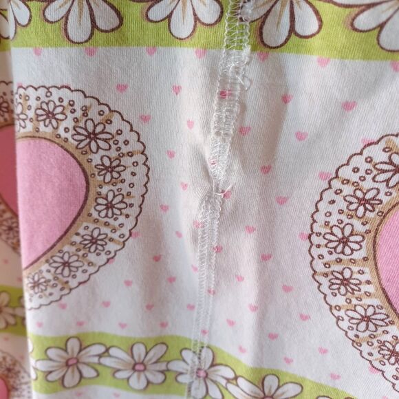 Vintage Scanty Tank Top Y2k 90's Large Lace Heart Daisy Twee Girlcore Festival - Picture 8 of 8